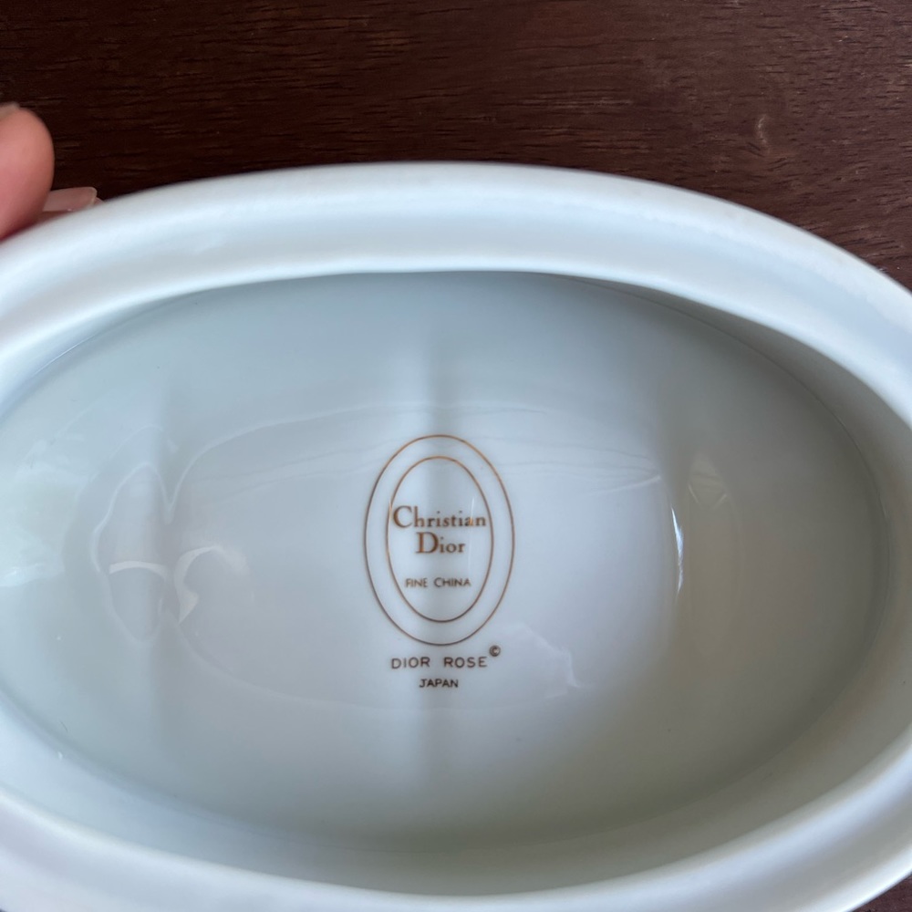 Christian dior fine china Rare Dior Rose Japan Set Of 2 Pieces - Picture 11 of 12
